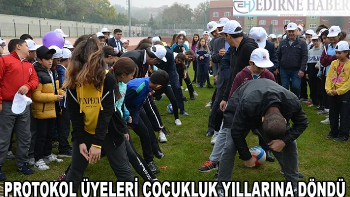 Protokol üyeleri çocukluk yıllarına döndü