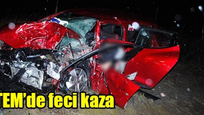 TEM'de feci kaza