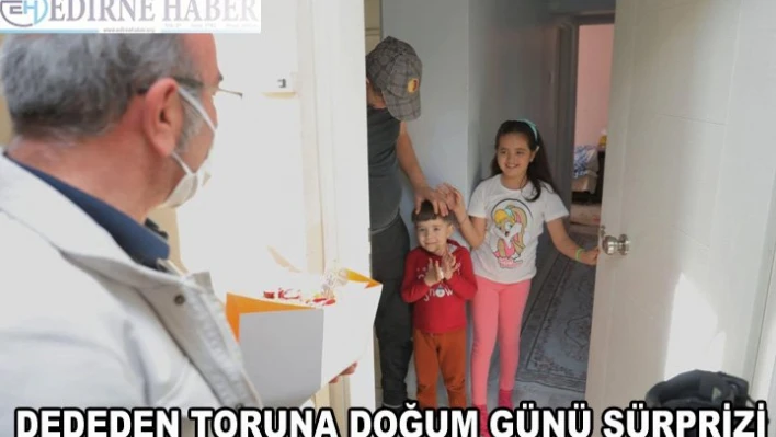 Dededen toruna doğum günü sürprizi