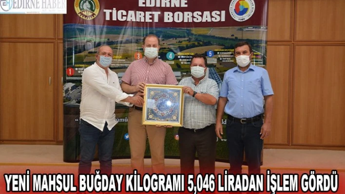 yeni mahsul buğday kilogramı 5,046 liradan işlem gördü