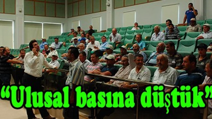 'Ulusal basına düştük'