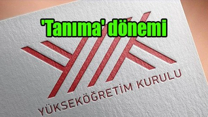 'Tanıma' dönemi