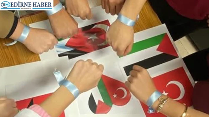 1. Murat Anadolu Lisesi'nden Filistin'e dayanışma