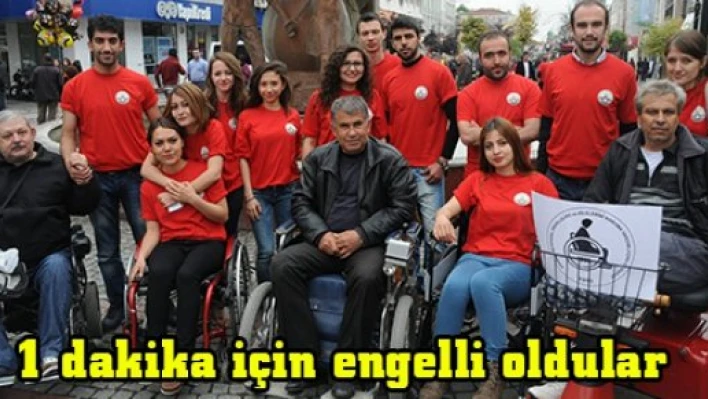 1 dakika için engelli oldular