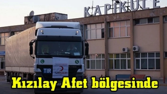 Kızılay Afet bölgesinde