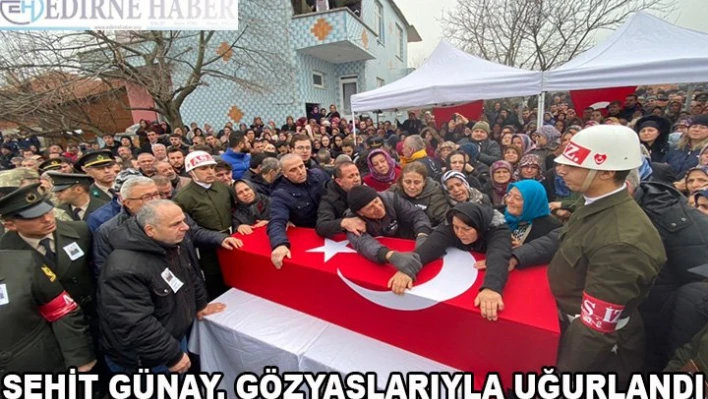 Şehit Günay, gözyaşlarıyla uğurlandı