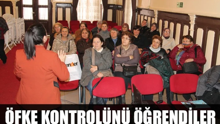 Öfkelerini kontrol edecekler