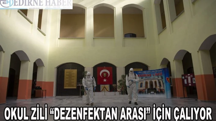 Okul zili 'dezenfektan arası' için çalıyor