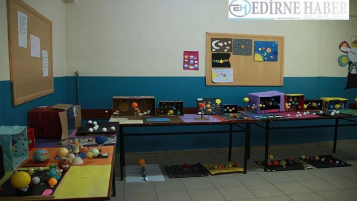 Tekirdağ'da öğrenciler deneyle öğreniyorlar