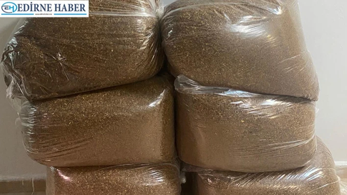 120 kilogram kaçak tütün ele geçirildi