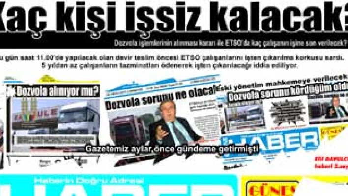 Dozvola ETSO'dan alındı