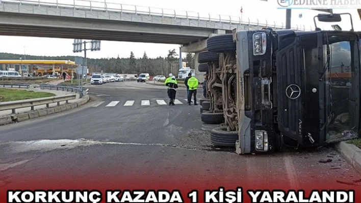 Korkunç kazada 1 kişi yaralandı