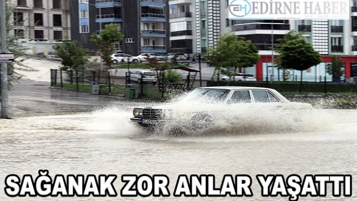 Edirne'de sağanak