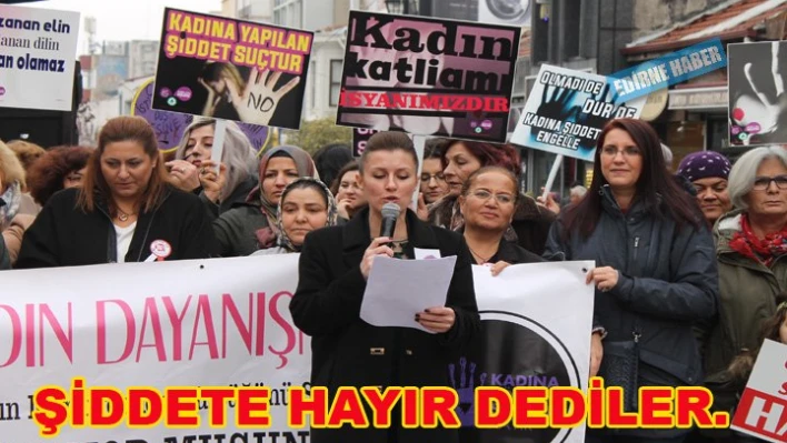 Şiddete Hayır dediler