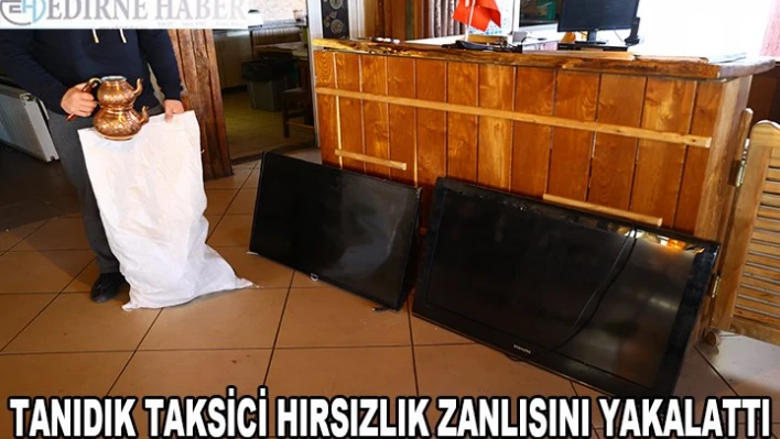 Bindiği taksinin sürücüsü hırsızlık zanlısını yakalattı