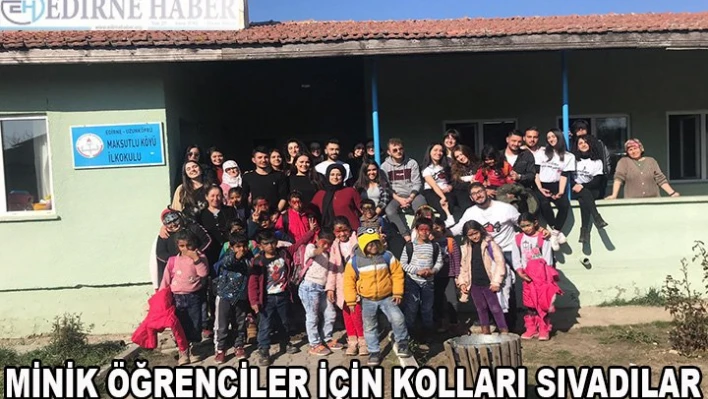 Minik öğrenciler için kolları sıvadılar