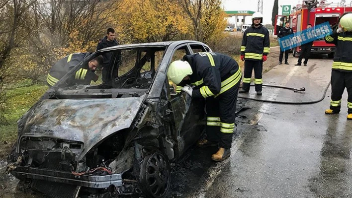 Aracını bırakıp kaçtı