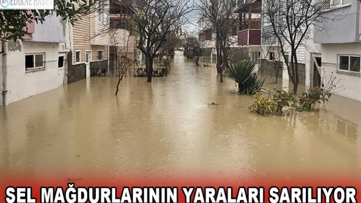 Sel mağdurlarının yaraları sarılıyor