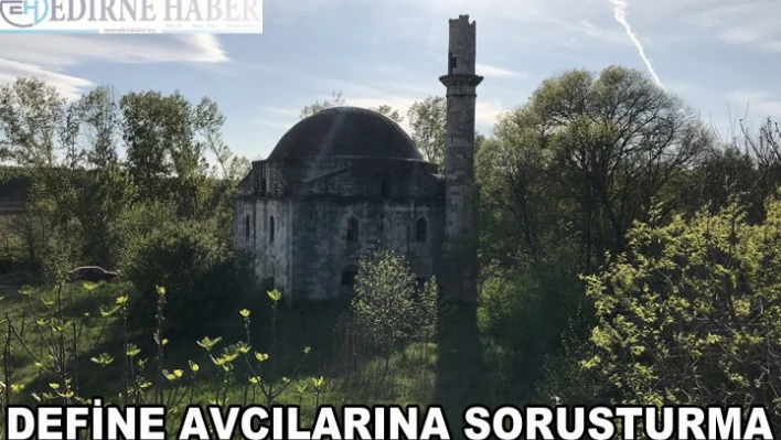 Tarihi caminin haziresinde define kazısına soruşturma