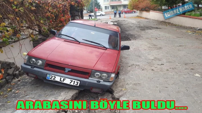 Akşam bıraktı, sabah böyle buldu