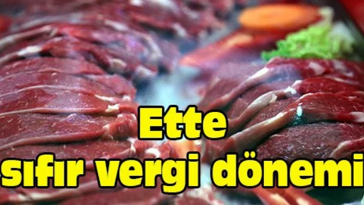 Ette sıfır vergi dönemi