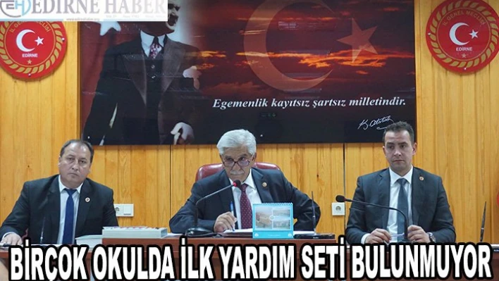 Birçok okulda ilk yardım seti bulunmuyor
