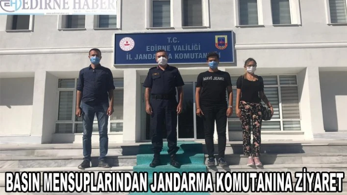 BASIN MENSUPLARINDAN JANDARMA KOMUTANINA ZİYARET