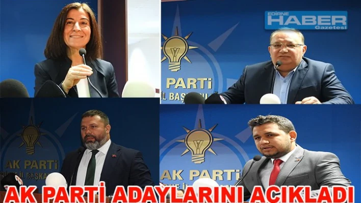 ADAYLAR AÇIKLANDI