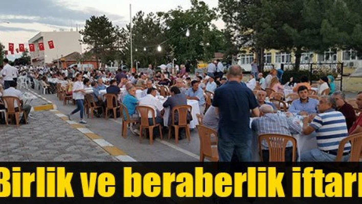 Sokak iftarı düzenlendi