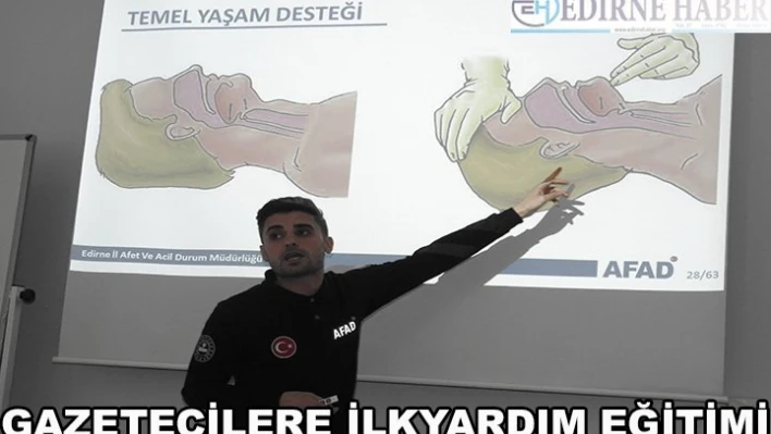 Gazetecilere ilkyardım eğitimi