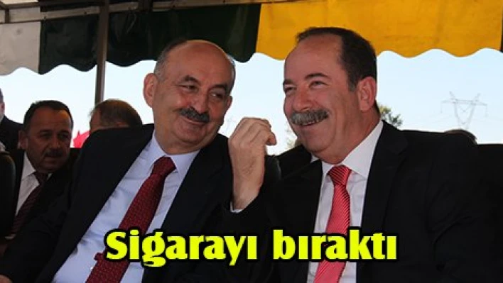 Sigarayı bıraktı