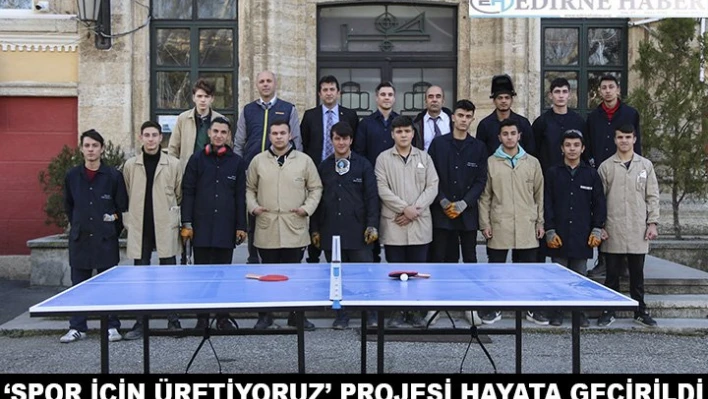 'Spor İçin Üretiyoruz' projesi hayata geçirildi