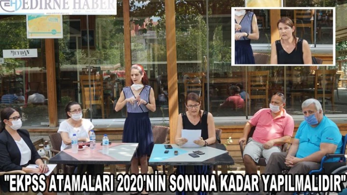 'EKPSS ATAMALARI 2020'NİN SONUNA KADAR YAPILMALIDIR'