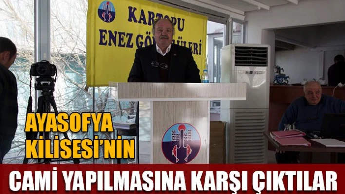 'Cami olarak restore edilmesin'