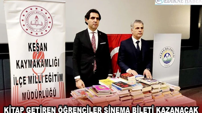 KİTAP GETİREN ÖĞRENCİLER SİNEMA BİLETİ KAZANACAK