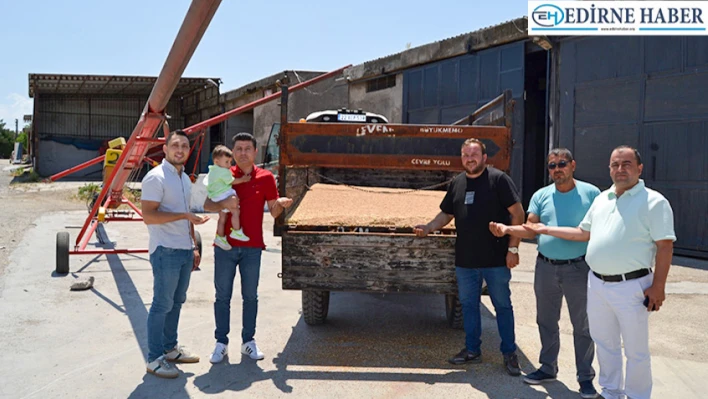 2025 Yılı Buğday Sezonunun İlk Ürünü Uzunköprü Ticaret Borsası'nda İşlem Gördü
