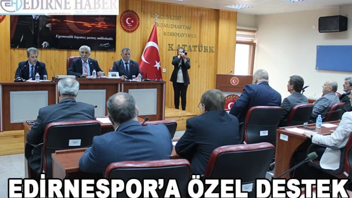 Edirnespor'a â€˜Özel' destek