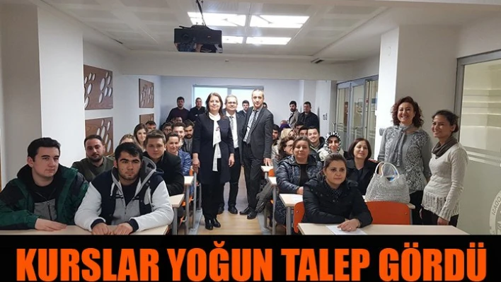 Kurslara büyük ilgi
