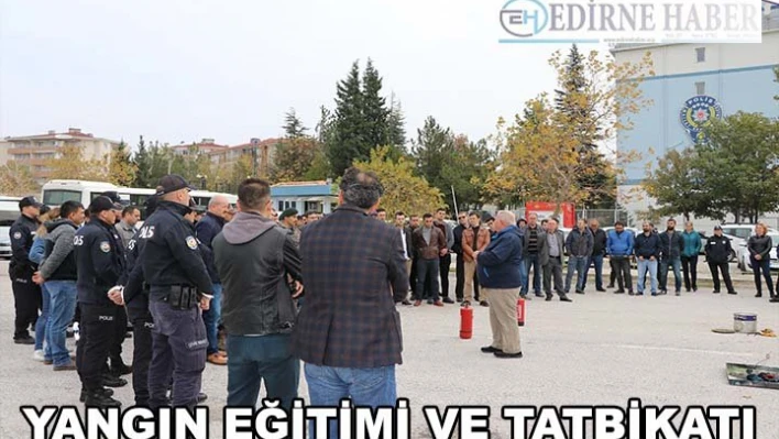 Emniyet mensuplarına tatbikat