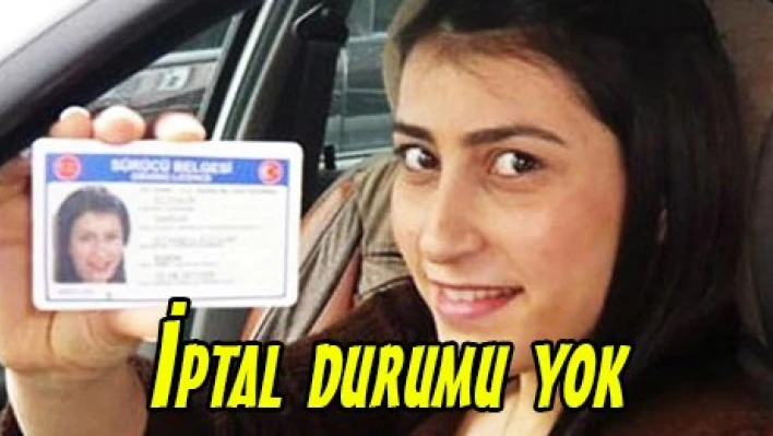 İptal durumu yok