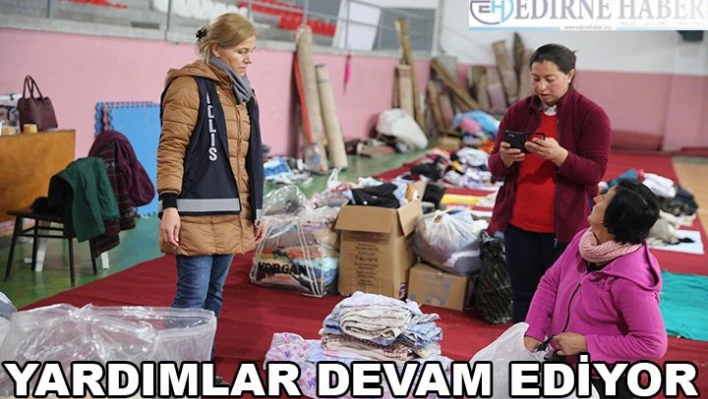 Yardımlar devam ediyor