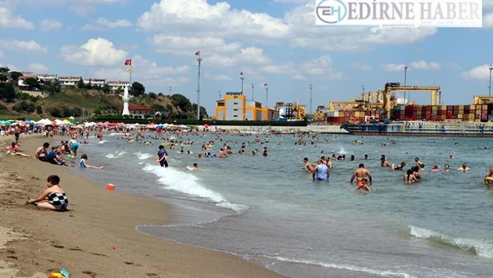 Mavi bayraklı plajlarında yoğunluk