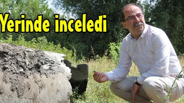 Yerinde inceledi