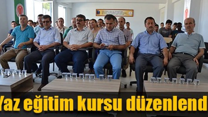 Yaz kursu ile mesleğe hazırlanıyorlar