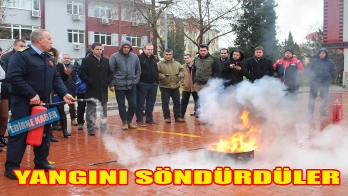 Önce eğitim, sonra tatbikat