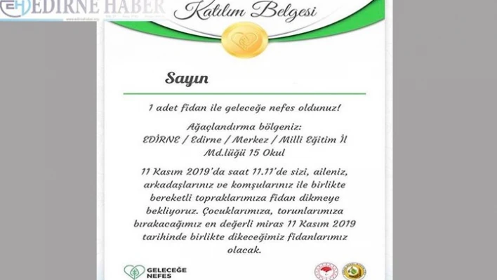 11 Milyon Umut Toprakla Buluşacak
