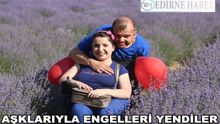 Aşklarıyla engellerini yenen çiftin lavanta isteği kırılmadı