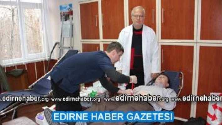 Havsa Belediyesinde kan bağışı