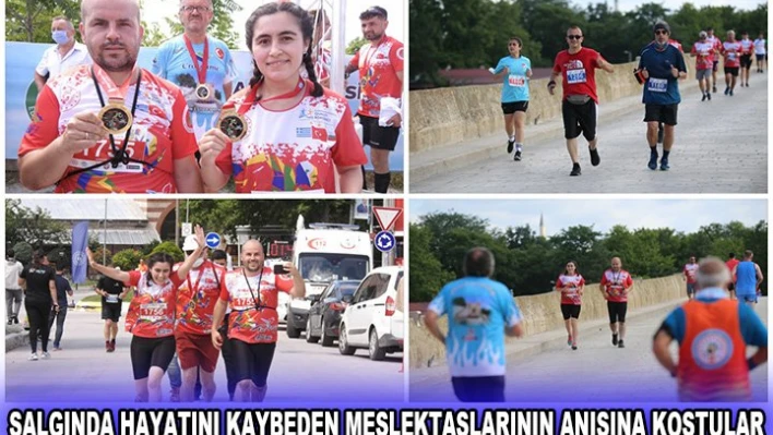 Salgında hayatını kaybeden meslektaşlarının anısına koştular