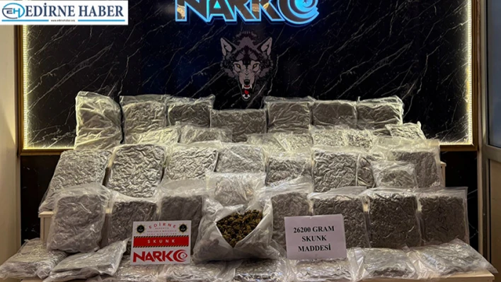 26 kilo 200 gram sentetik uyuşturucu ele geçirildi
